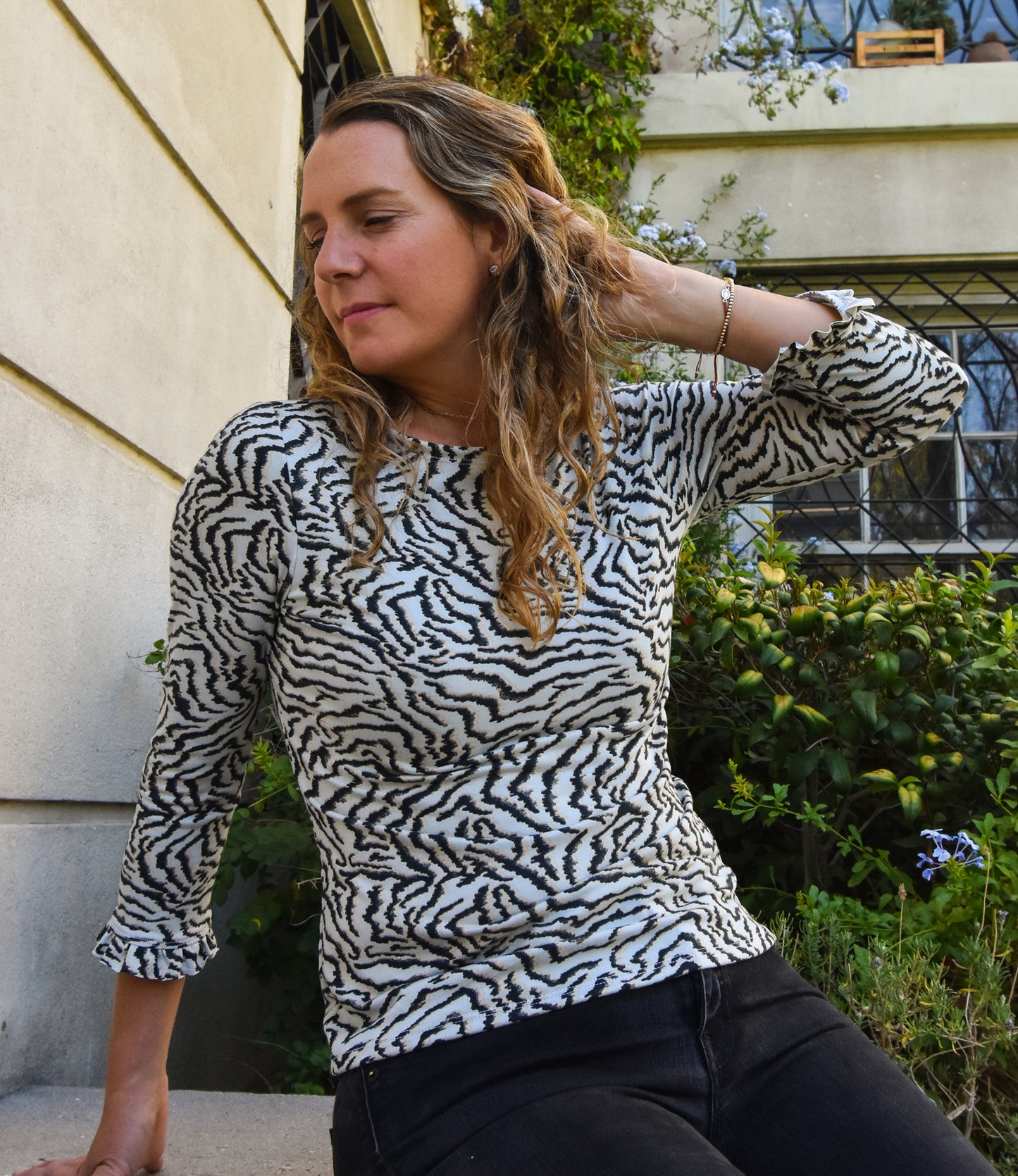 Polera Francisca animal print