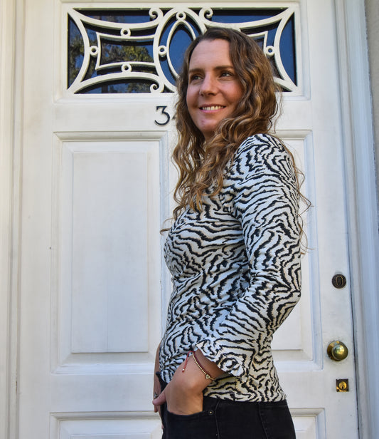 Polera Francisca animal print