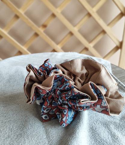 Scrunchie Terracota/ Beige